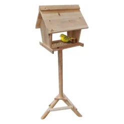 Fågelmatare, 107x32x27 cm, Brun