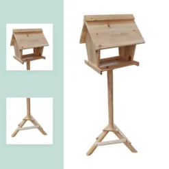 Fågelmatare, 107x32x27 cm, Brun