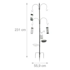 Fågelmatare, 231x55,9x5 cm, Stål