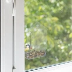 Fågelmatare, 17x11,5x5 cm, Transparent