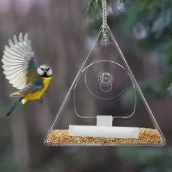 Fågelmatare, 13x12,5x12 cm, Transparent