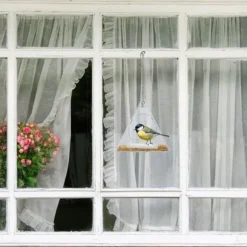 Fågelmatare, 13x12,5x12 cm, Transparent