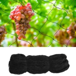 Fågelnät & Voljärnät - Skyddsnät - Storlek 30 x 15 m - Maskstorlek 5 x 5 cm - Polyester - Rektangulär - För trädgård, balkong, damm - Svart