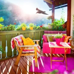 Fågelskrämma, 8x56,5x39 cm, Svart