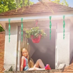 Fågelskrämmande spiral, 40x3,5 cm, Flerfärgad, Plast