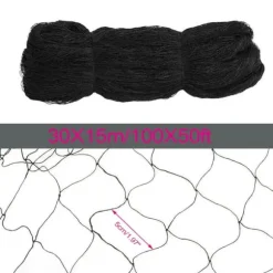 Fågelskyddsnät, Hållbar Polyester, Året Runt Användning,svart