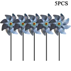 Fågelväderkvarn Utomhus Fågelavvisande PinWheels Reflekterande Väderkvarn Fågelavvisare