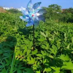 Fågelväderkvarn Utomhus Fågelavvisande PinWheels Reflekterande Väderkvarn Fågelavvisare