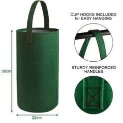 Filthängande Tomatväska Uppochnervänd Tomatplanter Multifunktionella Jordgubb Grönsaksblomma Växtväskor