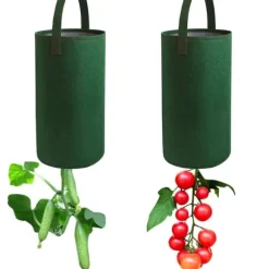 Filthängande Tomatväska Uppochnervänd Tomatplanter Multifunktionella Jordgubb Grönsaksblomma Växtväskor