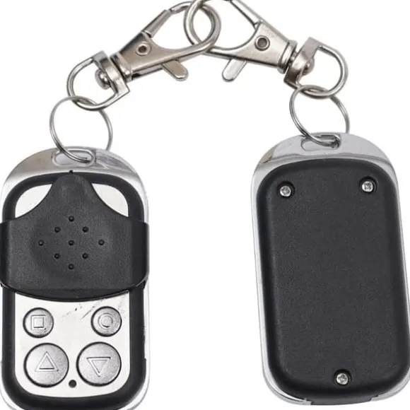 Fjärrkontroller för automatisk skjutgrindsöppnare, 433 MHz, 2-pack, vit (endast fjärrkontroller)