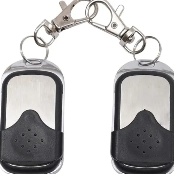 Fjärrkontroller för automatisk skjutgrindsöppnare, 433 MHz, 2-pack, vit (endast fjärrkontroller)