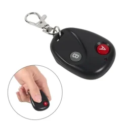 Fjärrkontrollnyckel Garageportssändare Trådlös 433MHz Plast Svart 2 Nycklar