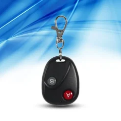 Fjärrkontrollnyckel Garageportssändare Trådlös 433MHz Plast Svart 2 Nycklar