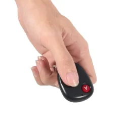 Fjärrkontrollnyckel Garageportssändare Trådlös 433MHz Plast Svart 2 Nycklar