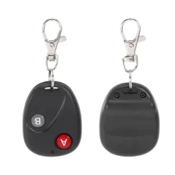 Fjärrkontrollnyckel Garageportssändare Trådlös 433MHz Plast Svart 2 Nycklar