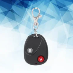 Fjärrkontrollnyckel Garageportssändare Trådlös 433MHz Plast Svart 2 Nycklar