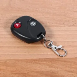 Fjärrkontrollnyckel Garageportssändare Trådlös 433MHz Plast Svart 2 Nycklar