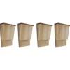 Fladdermushus 4 st 22x12x34 cm trä