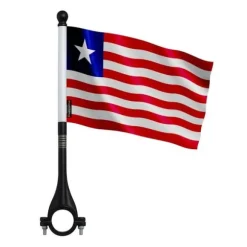 Flagga - Liberia - 10 stycken - 14 x 21 cm - Polyester - Utomhus - Multicolor