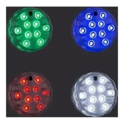 Flerfärgad LED-lampa för pool och SPA med fjärrkontroll