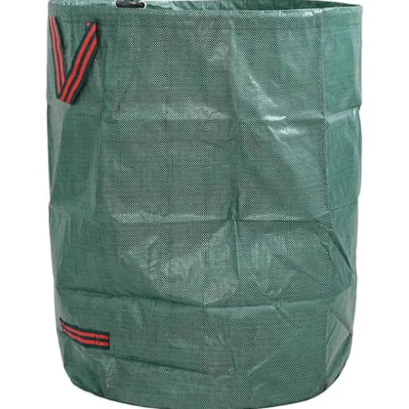 Fällbar Trädgårdssop påse med handtag 4 st | Kapacitet: 300 L | Färg: Grön