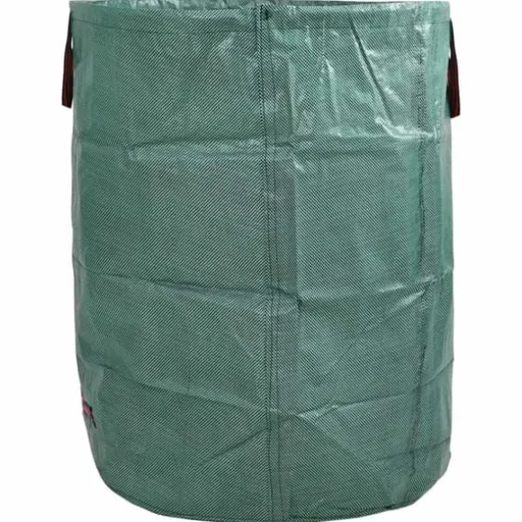 Fällbar Trädgårdssop påse med handtag 4 st | Kapacitet: 300 L | Färg: Grön