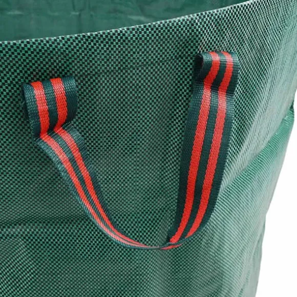 Fällbar Trädgårdssop påse med handtag 4 st | Kapacitet: 300 L | Färg: Grön