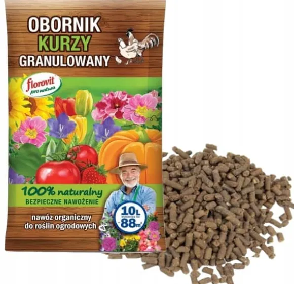 Florovit ekologisk granulerad hönsgödsel 10 l
