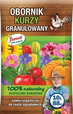 Florovit ekologisk granulerad hönsgödsel 10 l