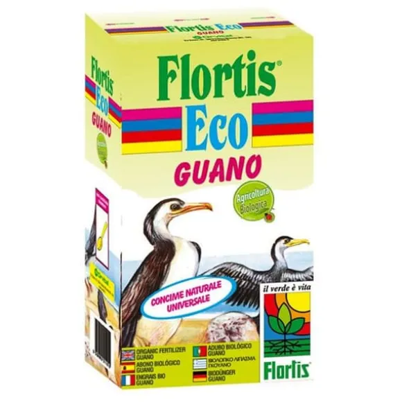 FLORTIS ORGANISK GÖDNING GUANO 800GR trädgård växter blommor