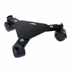 Flowerpot Standt with Wheels Nature Black Metal (Ø 27/37 x 6 cm)