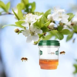 Flug-, geting- och myggfälla; Bug Catcher, Hornets - Soldriven med LED-ljus