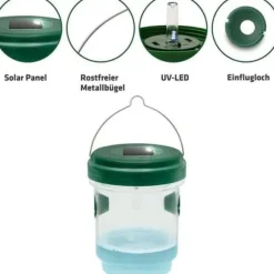 Flugfälla - CD14843 - Solenergi - 2st - Insektsavvisande - LED-ljus