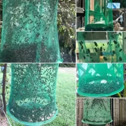 Flugfälla flugfångare 4-pack – återanvändbar, effektiv flugavvisare för utomhus och inomhus