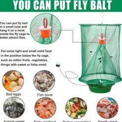 Flugfälla flugfångare 4-pack – återanvändbar, effektiv flugavvisare för utomhus och inomhus