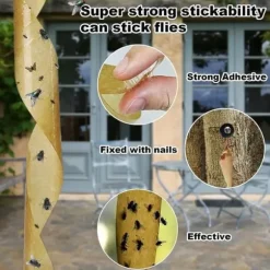 Flugfälla, pappersrulle för flugor, 16-pack