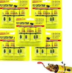 Flugfällorrulle, flugfångartejper, flugdödarpapper, 20 st inomhus flugdödande papper mot knott[J443]