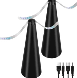 Flugfångare, 2-pack automatisk flugfångare, mot flugor och annat, för bordet, uteplatsen och restaurangen