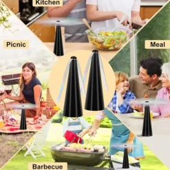 Flugfångare, 2-pack automatisk flugfångare, mot flugor och annat, för bordet, uteplatsen och restaurangen