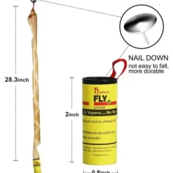 Fånga Fluga Papper Döda Fluga Inuti och Ute Använd Mot Flugor, Myggor och Andra Flygande Insekter (40 Rullar)