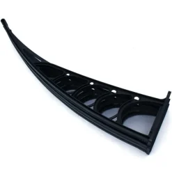 Fönster-/dörrtak, polykarbonat, svart ram, transparent PC-skiva, regn- och UV-skydd, vädertålig