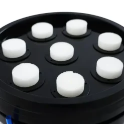 Fogponics hydroponiskt system - Inomhus odlingskit - 8 odlingsplatser - Automatisk dimcykel - Timer 60/30 min - 12–24 V DC - 27×27×29 cm - Svart