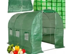 Folietunnel Trädgård Växthus 2x3 6m2 Grönt för Grönsaker Ram LEAN