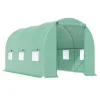 Folietunnel 445x190x200 cm med fönster, tomatväxthus, grön