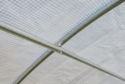 Folietunnelväxthus med fönster 600 x 300 x 200 cm Vit