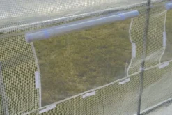 Folietunnelväxthus med fönster 600 x 300 x 200 cm Vit