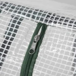 Folieväxthus 120x60x60 cm med fönster, PE – tomathus/drivbänk, vit