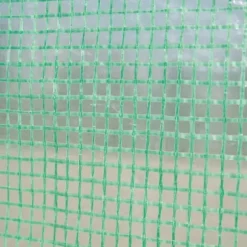 Folieväxthus 2,95x2x2 m, gåbart, 6 fönster, UV-skydd – för trädgårdsodling