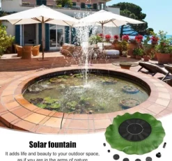 Fontän - Solcellsfontän / Vattenfontän Solcell - 28 cm